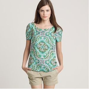 J Crew SILK CASBAH BLOUSE